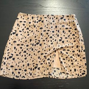 Cheetah Print Miniskirt